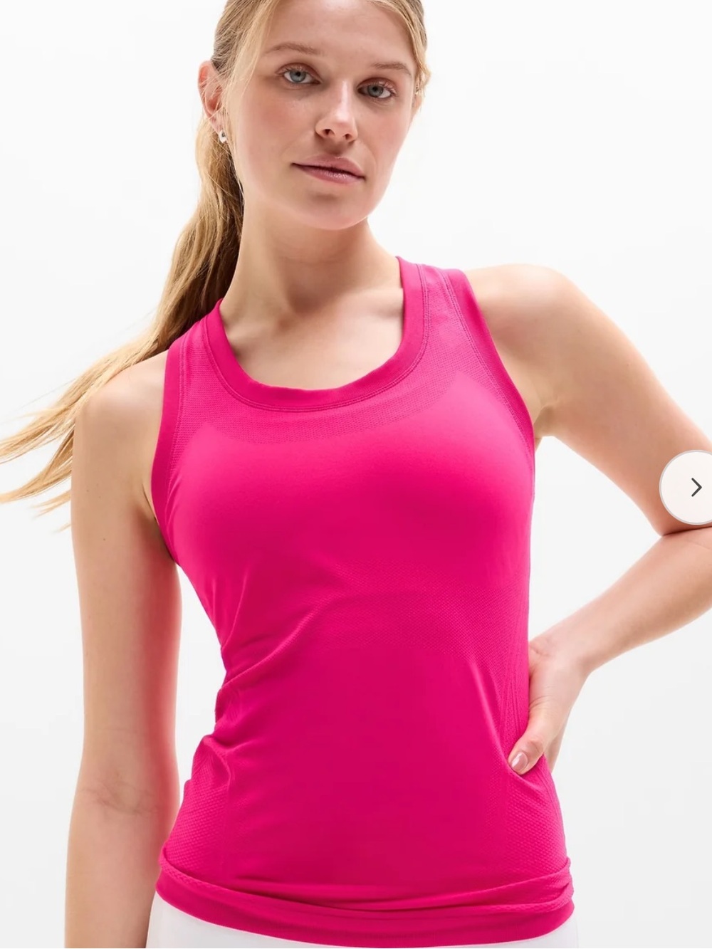 Athleta Momentum Seamless Racerback Tank hot pink Size Small